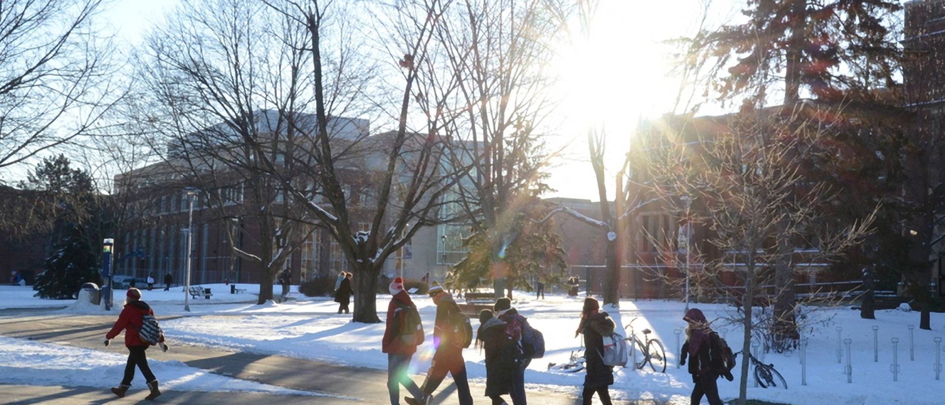 Winter campus photo
